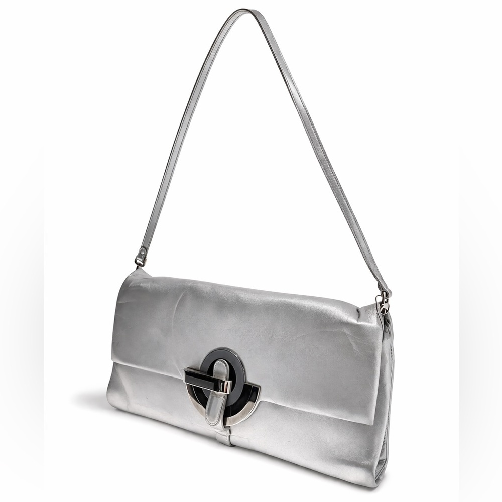Giorgio Armani La Prima metallic leather clutch bag 2010ReadytoWear collection